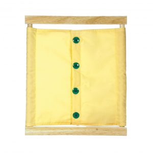 Buttoning Frame with large buttons