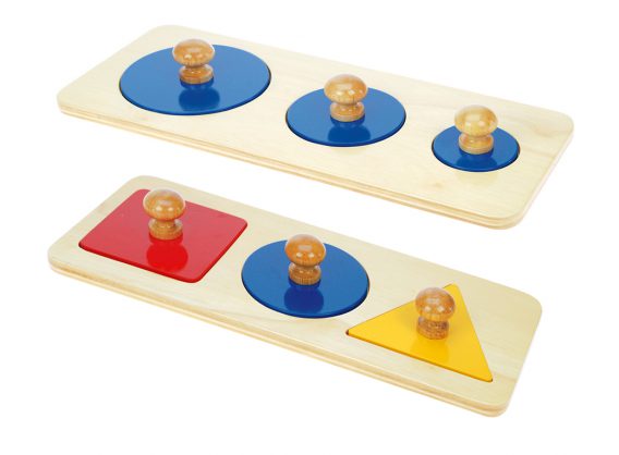 Multiple shape puzzle set